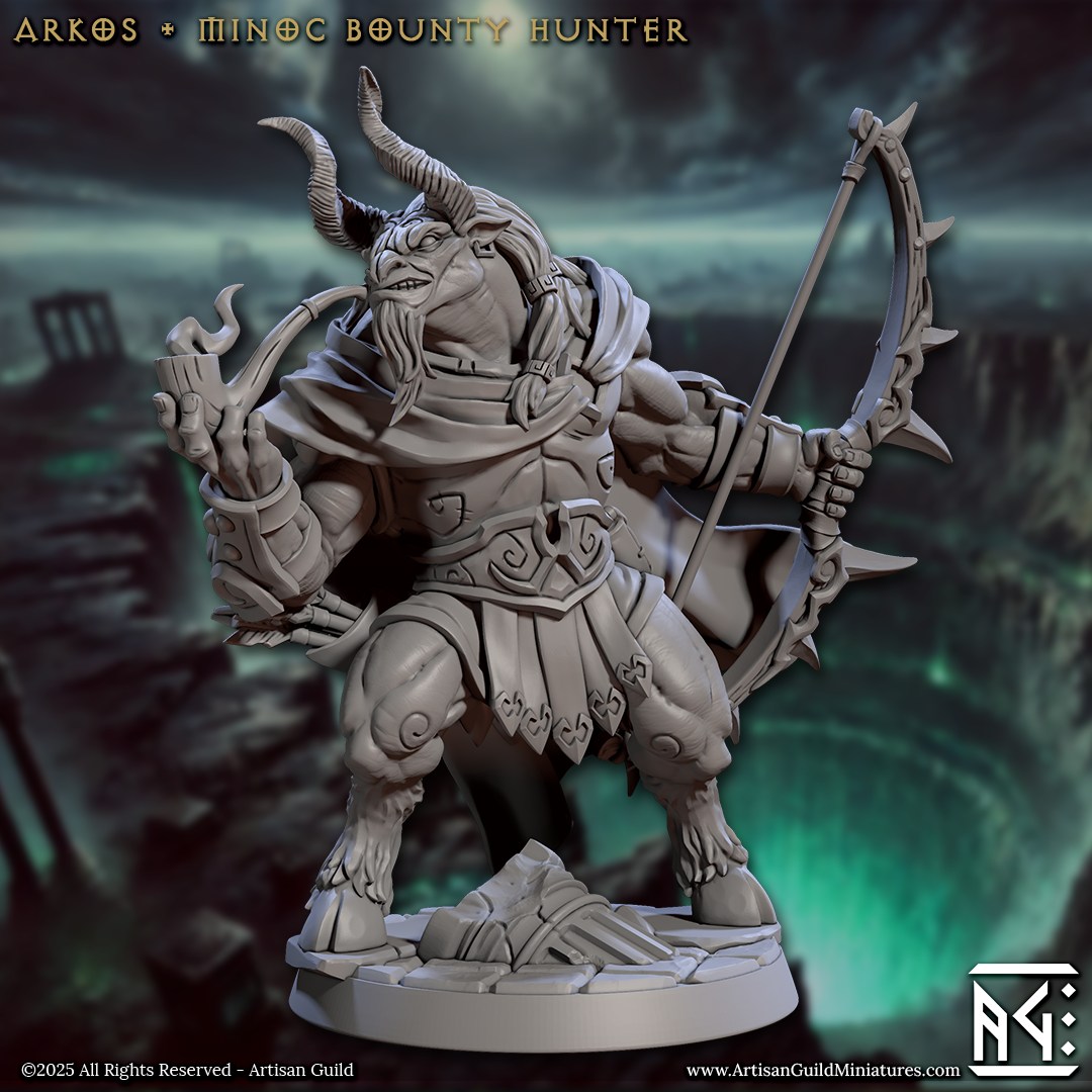 Arkos Minotaur Bounty Hunter | Descent into the Hive of the All-Seeing | Artisan Guild