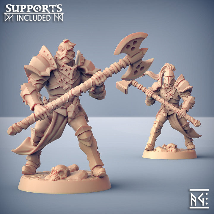 Fighter B | Human Fighters Guild | Fantasy D&D Miniature | Artisan Guild
