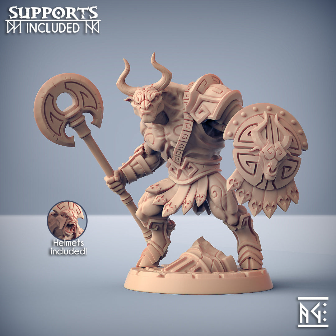 Minotaur A | Order of the Labyrinth | Fantasy D&D Miniature | Artisan Guild