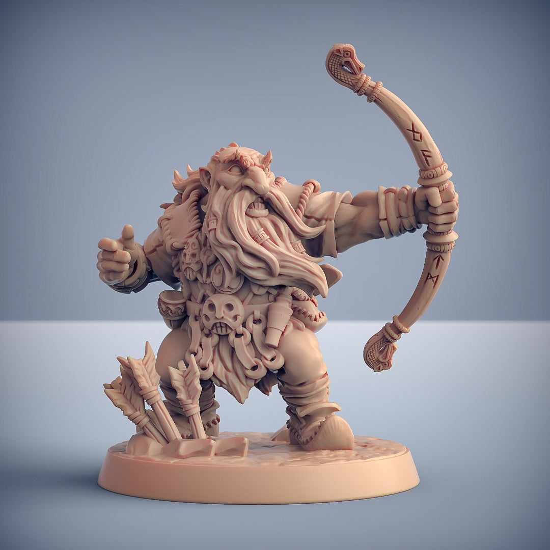 Mountaineer C | Dwarven Mountaineers of Skutagaard | Fantasy D&D Miniature | Artisan Guild