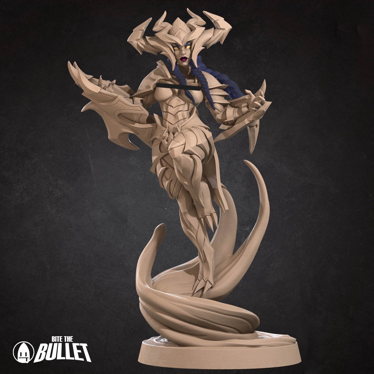 Half Dragon Queen Siobhan Pin-Up | Kobolds Vol 2 | Bite the Bullet