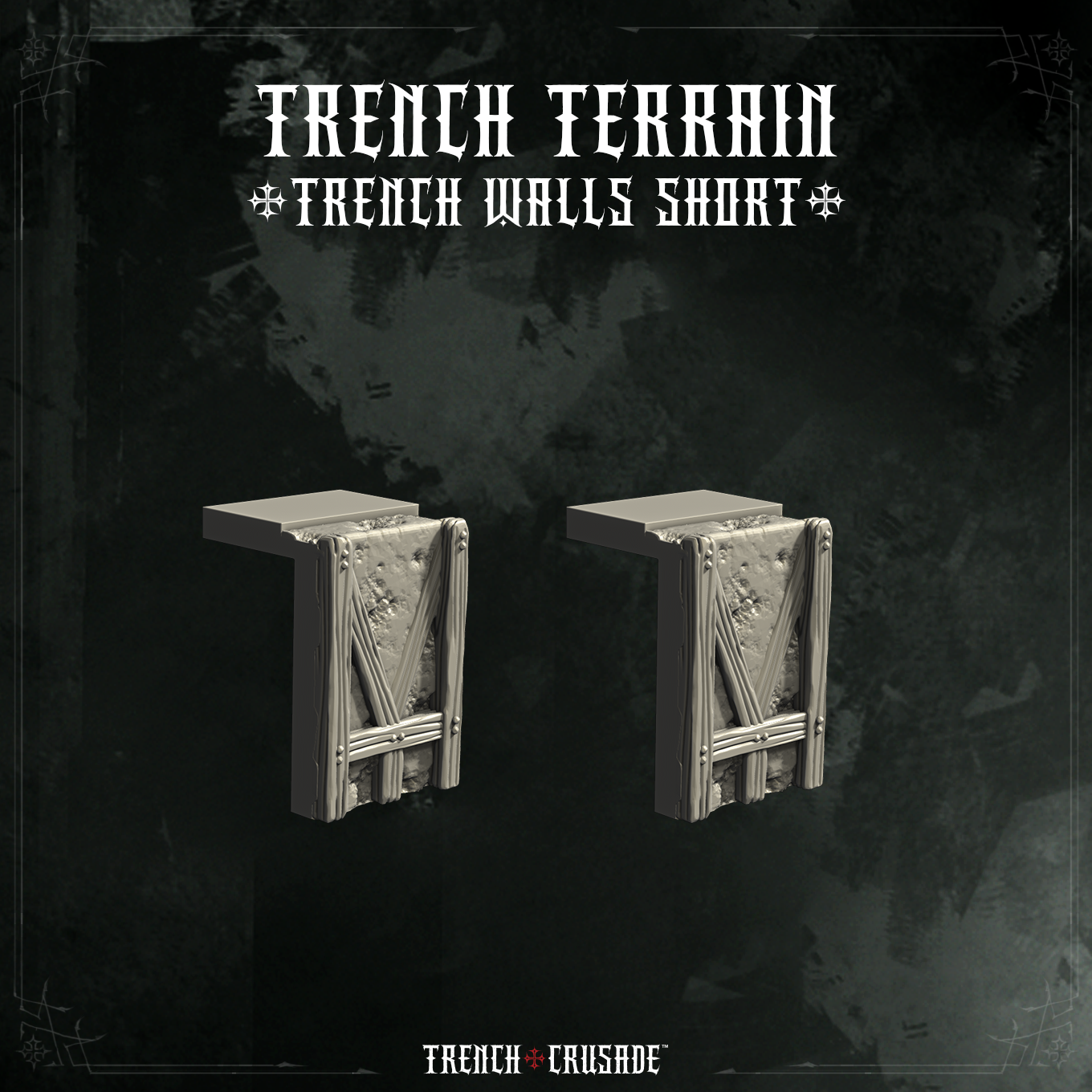 Trench Crusade terrain - Trench walls short