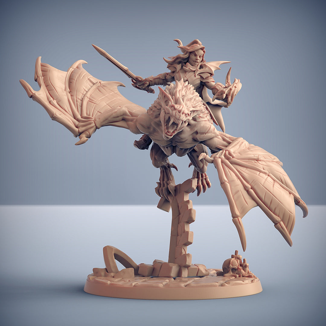 Vampiric Beast Riders Miniatures | The Bloodhunt | Fantasy D&D Miniature | Artisan Guild