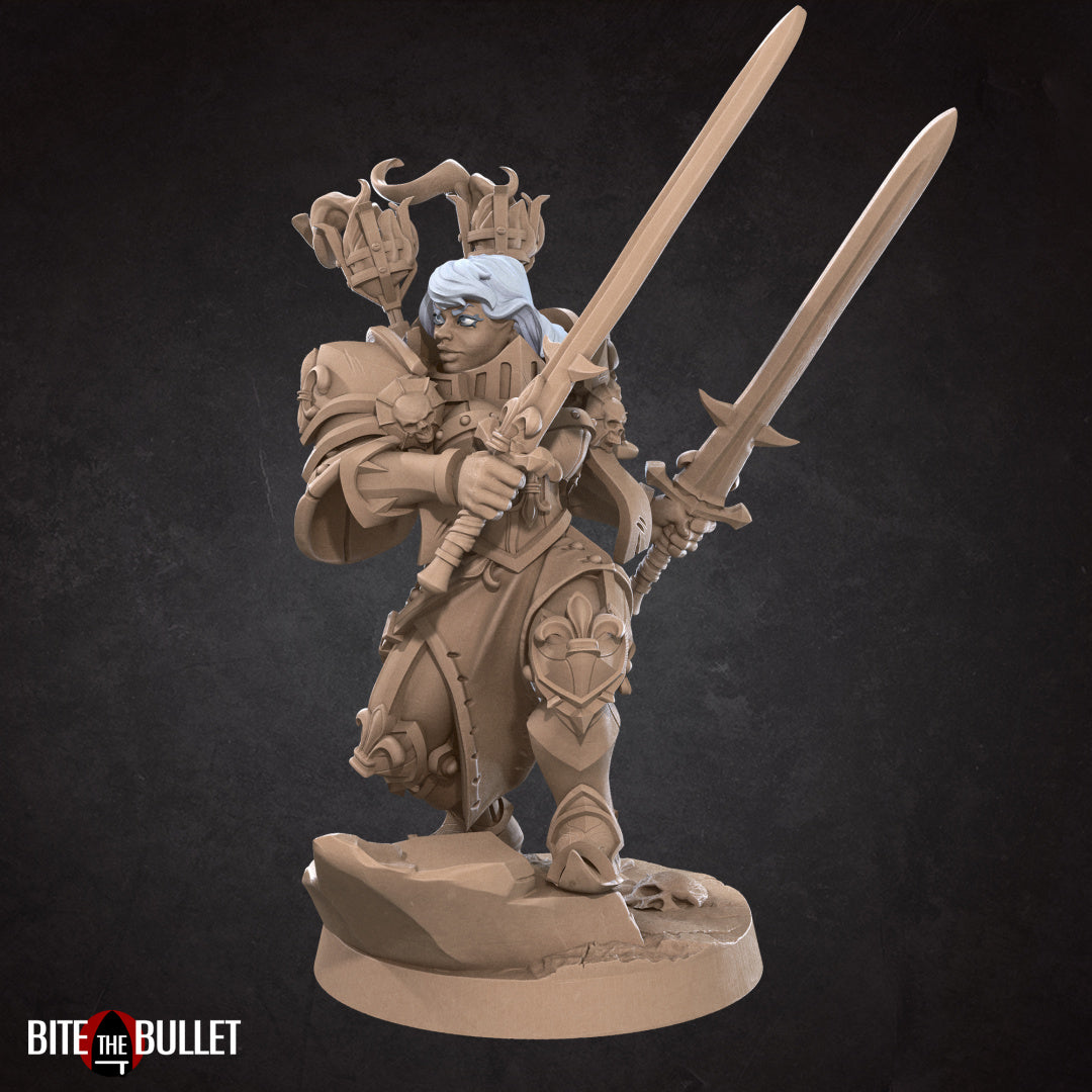 War Sister Commander (Twin Sword) | Battle Sisters Part 2 | Fantasy Miniature | Bite the Bullet
