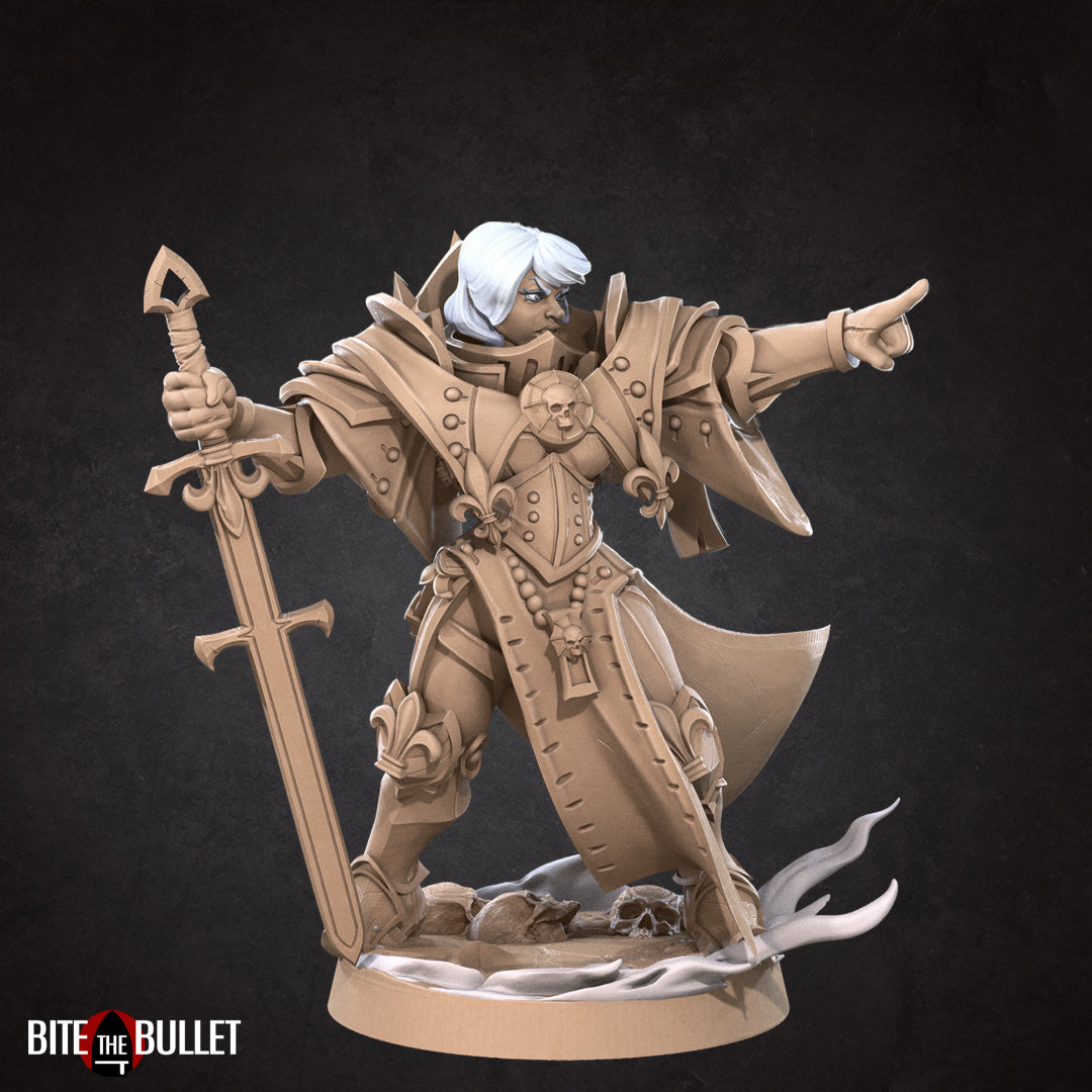War Sister Squad Leader (Sword) | Battle Sisters Part 2 | Fantasy Miniature | Bite the Bullet