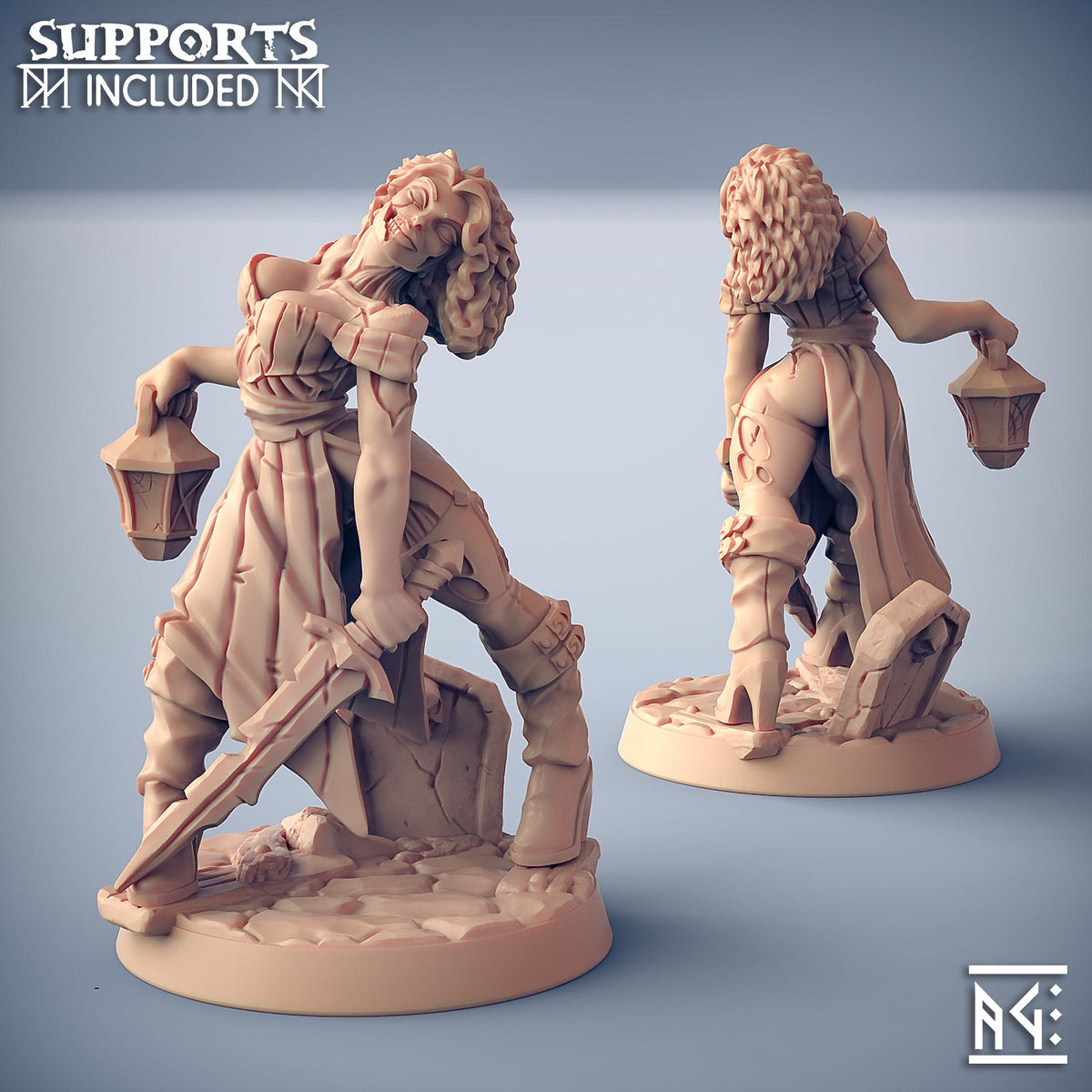 Eliza Fallen | Oldburg Fallen Ones | Fantasy D&D Miniature | Artisan Guild