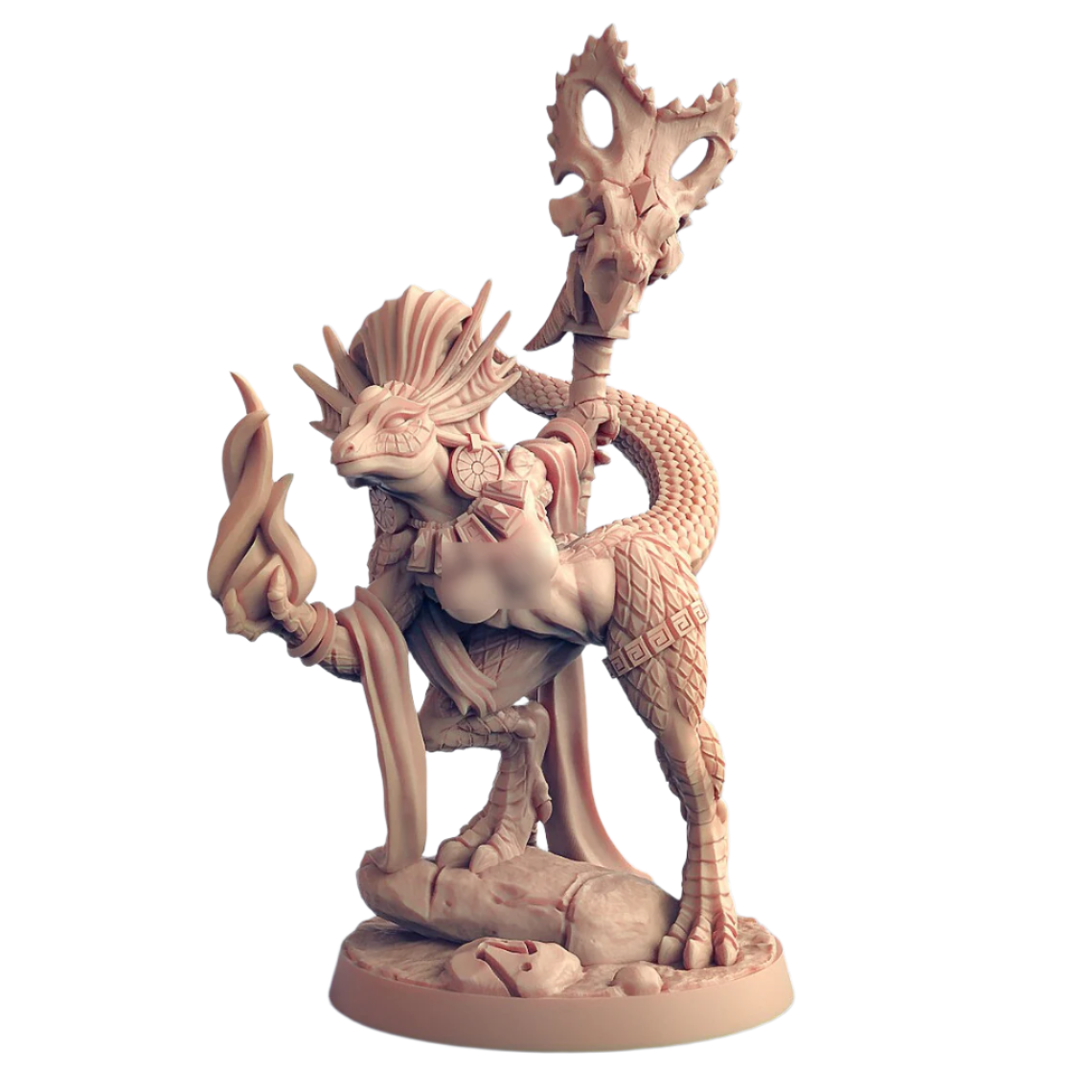 Coaxoch the Duchess Pin-Up | Goldmaw Lizards | Fantasy D&D Miniature | Artisan Guild