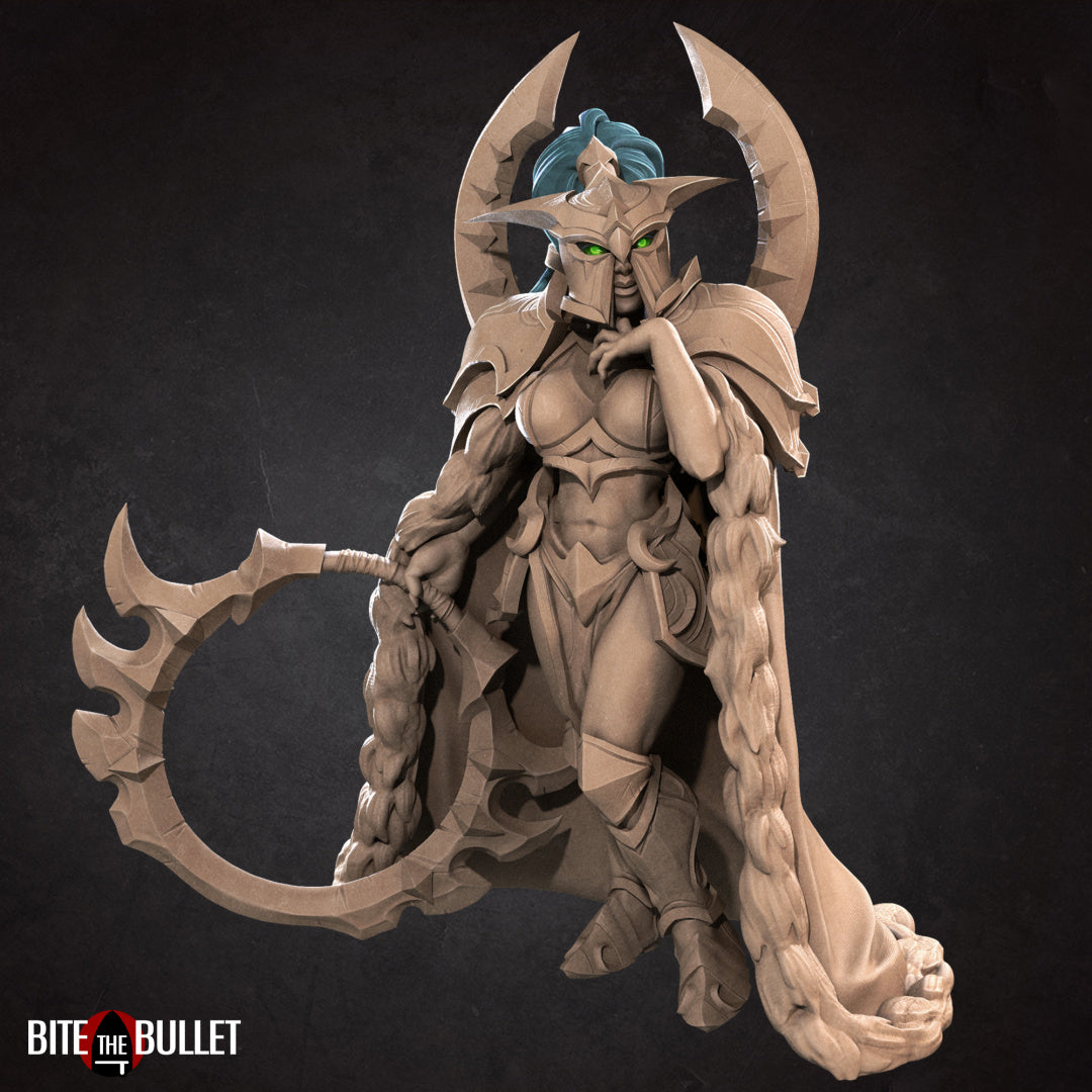 Moira the Sentinel Pin-Up | Night Elves | Fantasy Miniature | Bite the Bullet