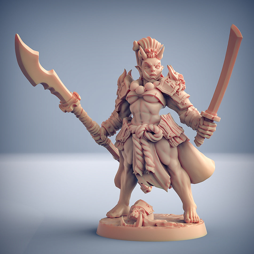 Oni Grunt D | Oni Clan | Fantasy D&D Miniature | Artisan Guild