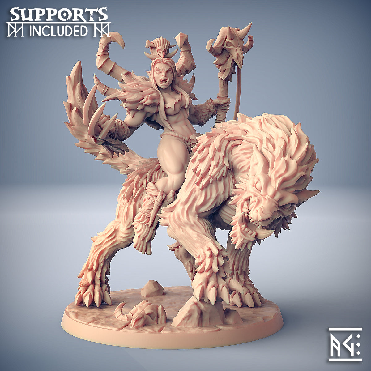 Vesdra the Shaman | Orc Barbarians | Fantasy D&D Miniature | Artisan Guild