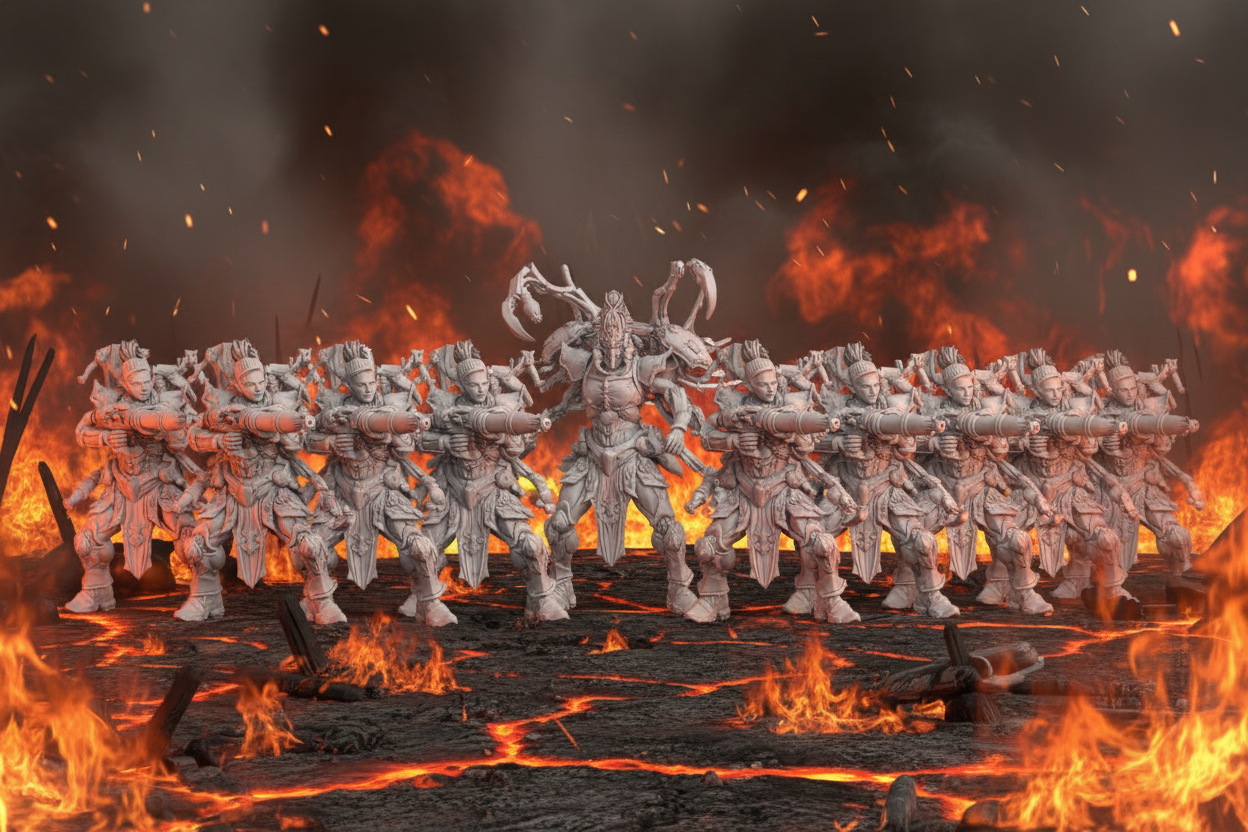 Aeldari Warp Spider squad