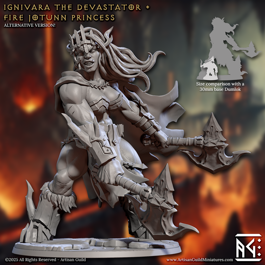 Giant Fire Jotun Princess Ignivara | Magmaforged Dwarves | Artisan Guild