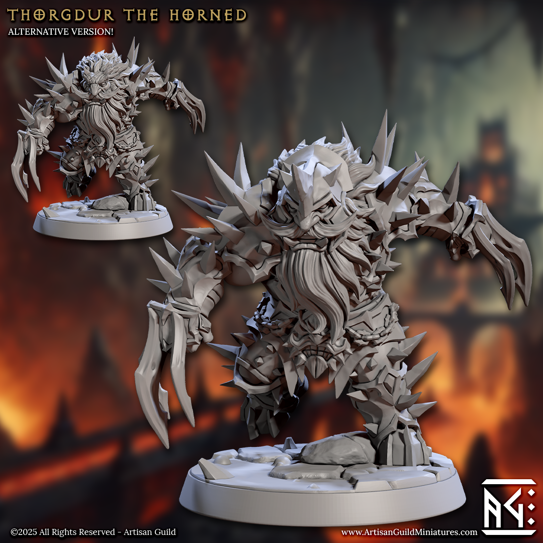 Dwarf Thorgdur the Horned | Magmaforged Dwarves | Artisan Guild