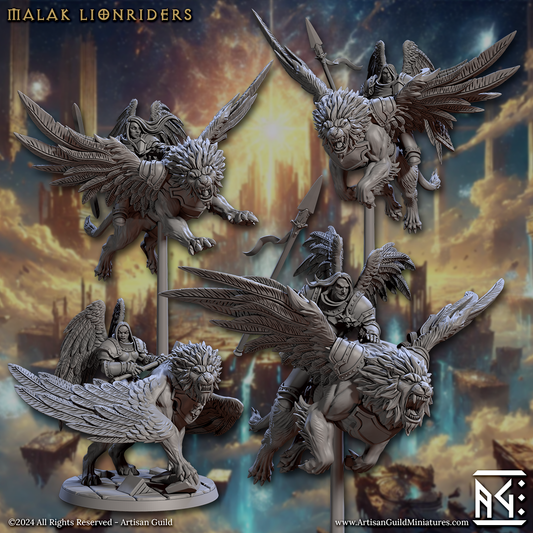 Malak Lion Rider Miniatures | Wrath of the Malakim | Artisan Guild
