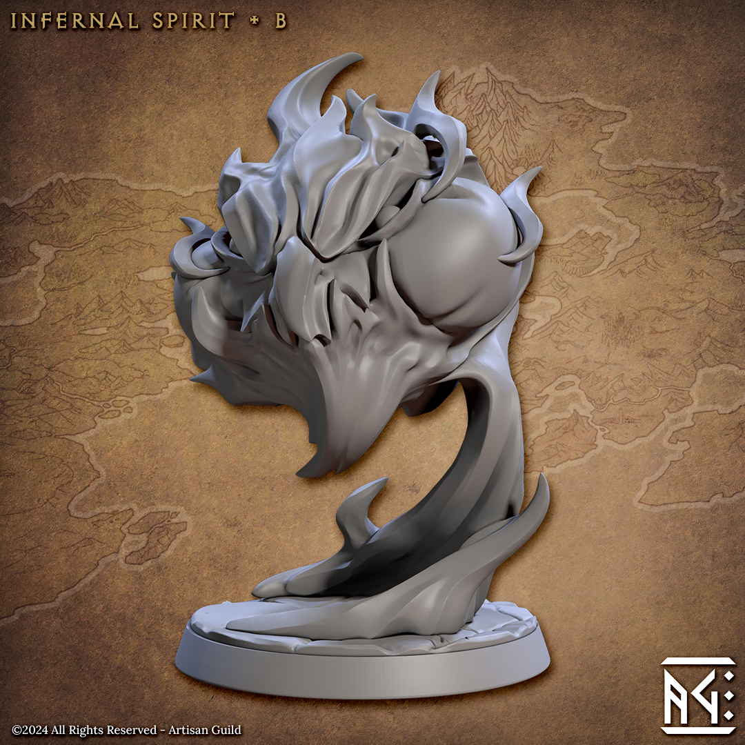 Infernal Spirit Elemental Miniatures | Temple of Ifrit | Artisan Guild