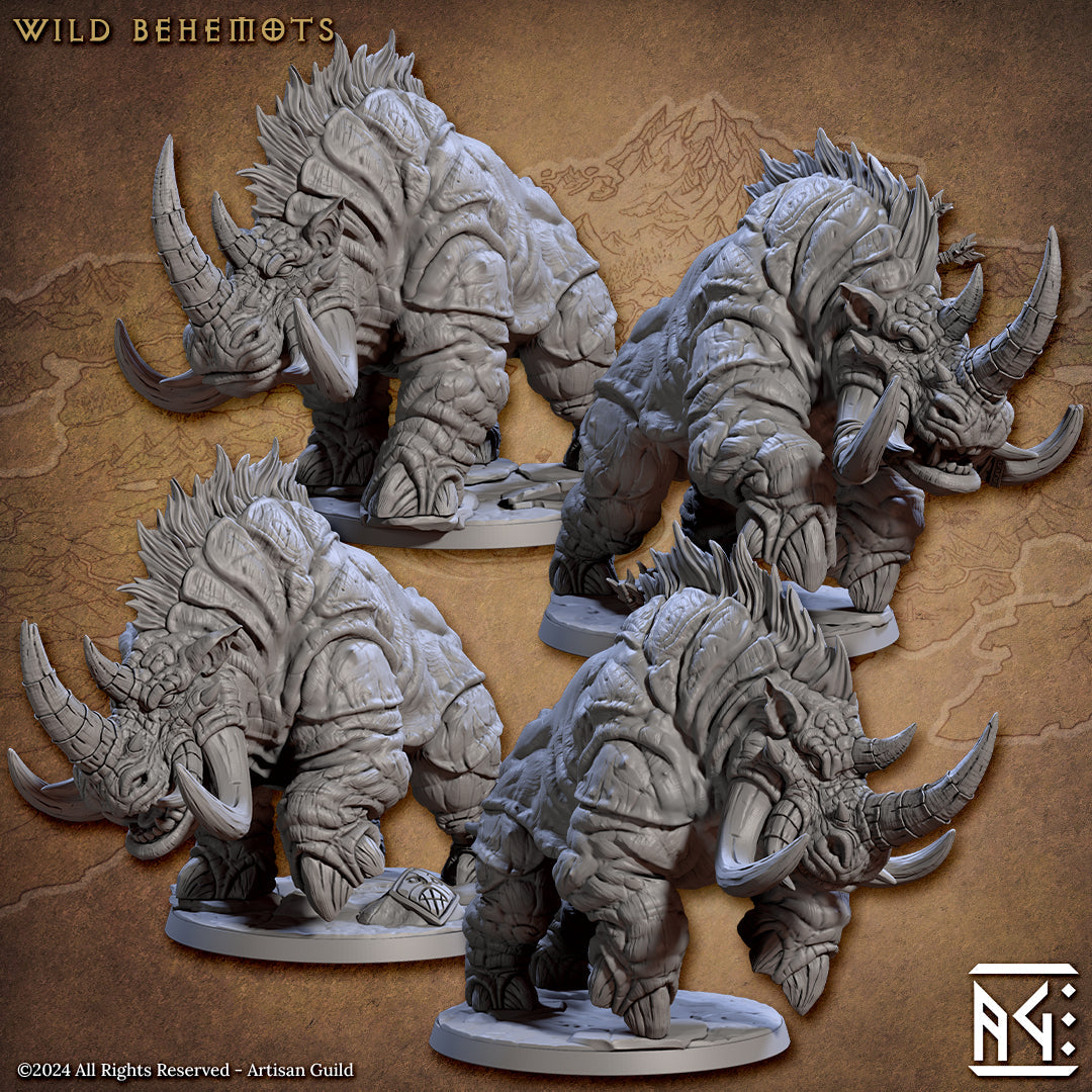 Behemot Rider Miniatures | The Quest For Goldvein | Artisan Guild