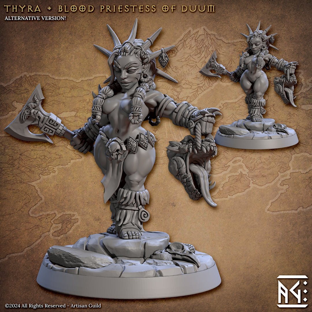 Dwarf Pin-Up Thyra Blood Priest | The Quest For Goldvein | Artisan Guild