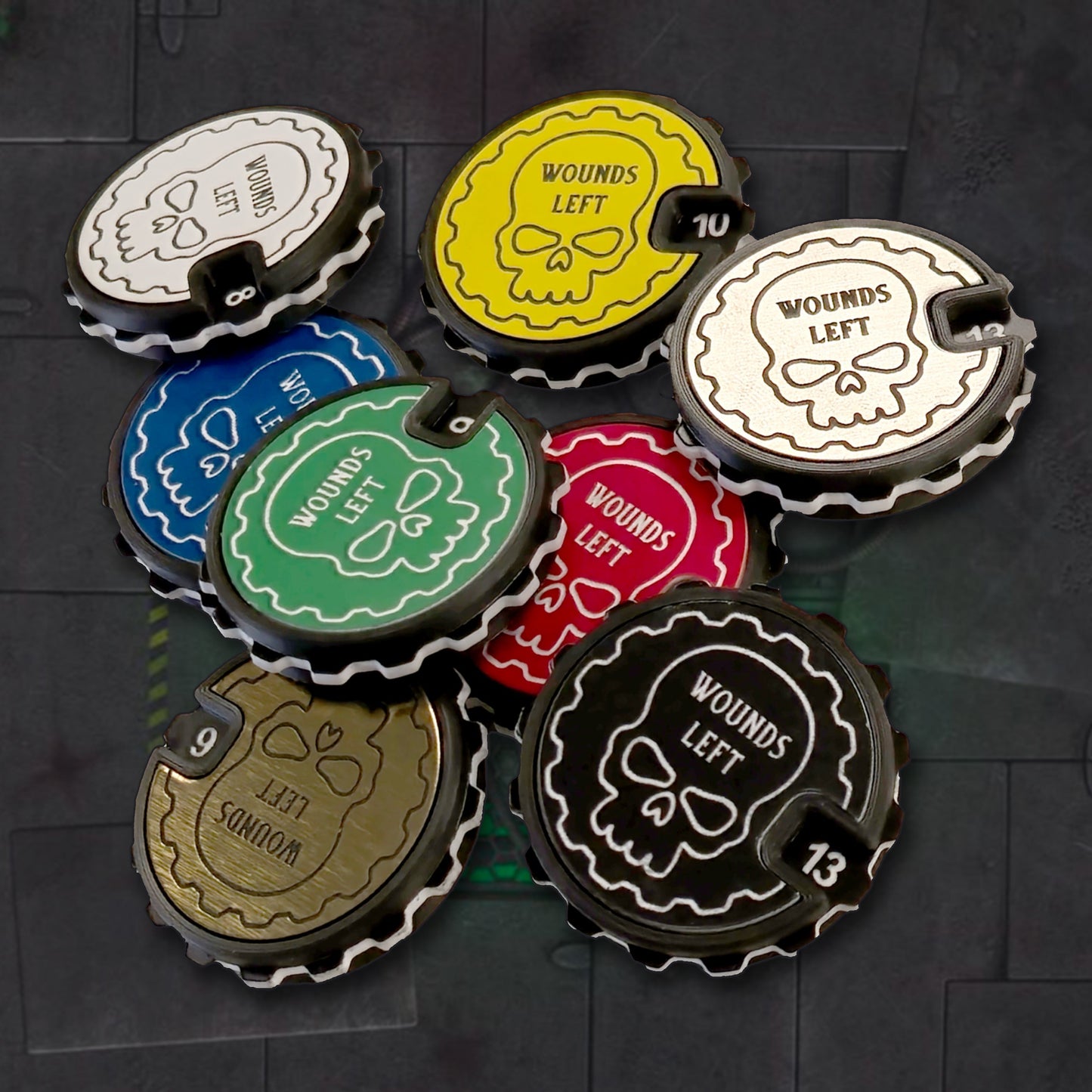Mystwood Green 1-16 Tabletop Wound Tracker