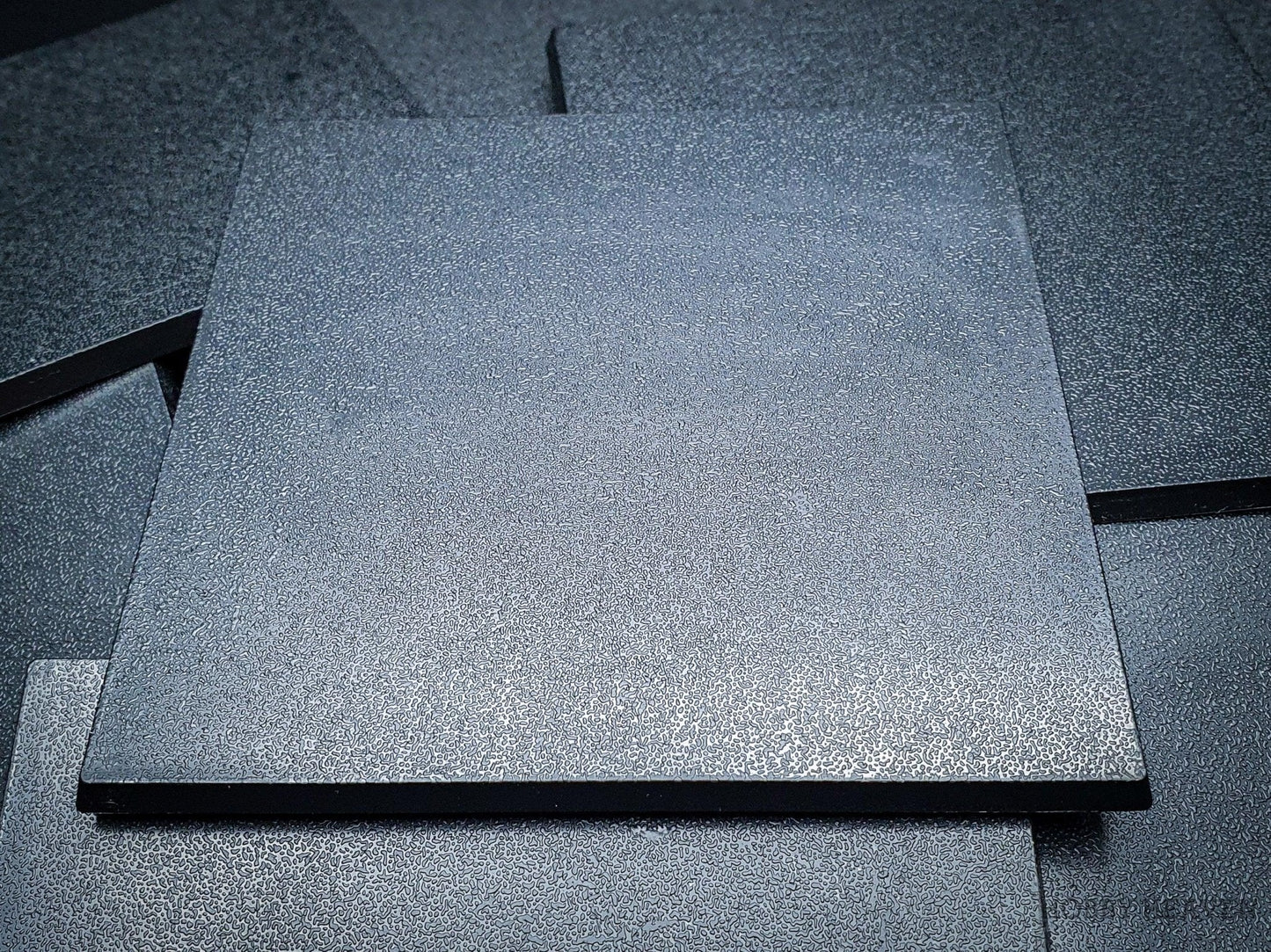 100mm Square Plain Plastic Bases