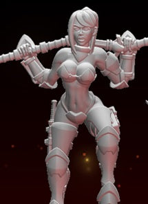 woman female beserkers fantasy warriors with scythes