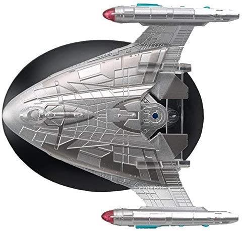 #82 United Earth Starfleet Warp Delta Model Diecast Ship Window Box (Eaglemoss / Star Trek)