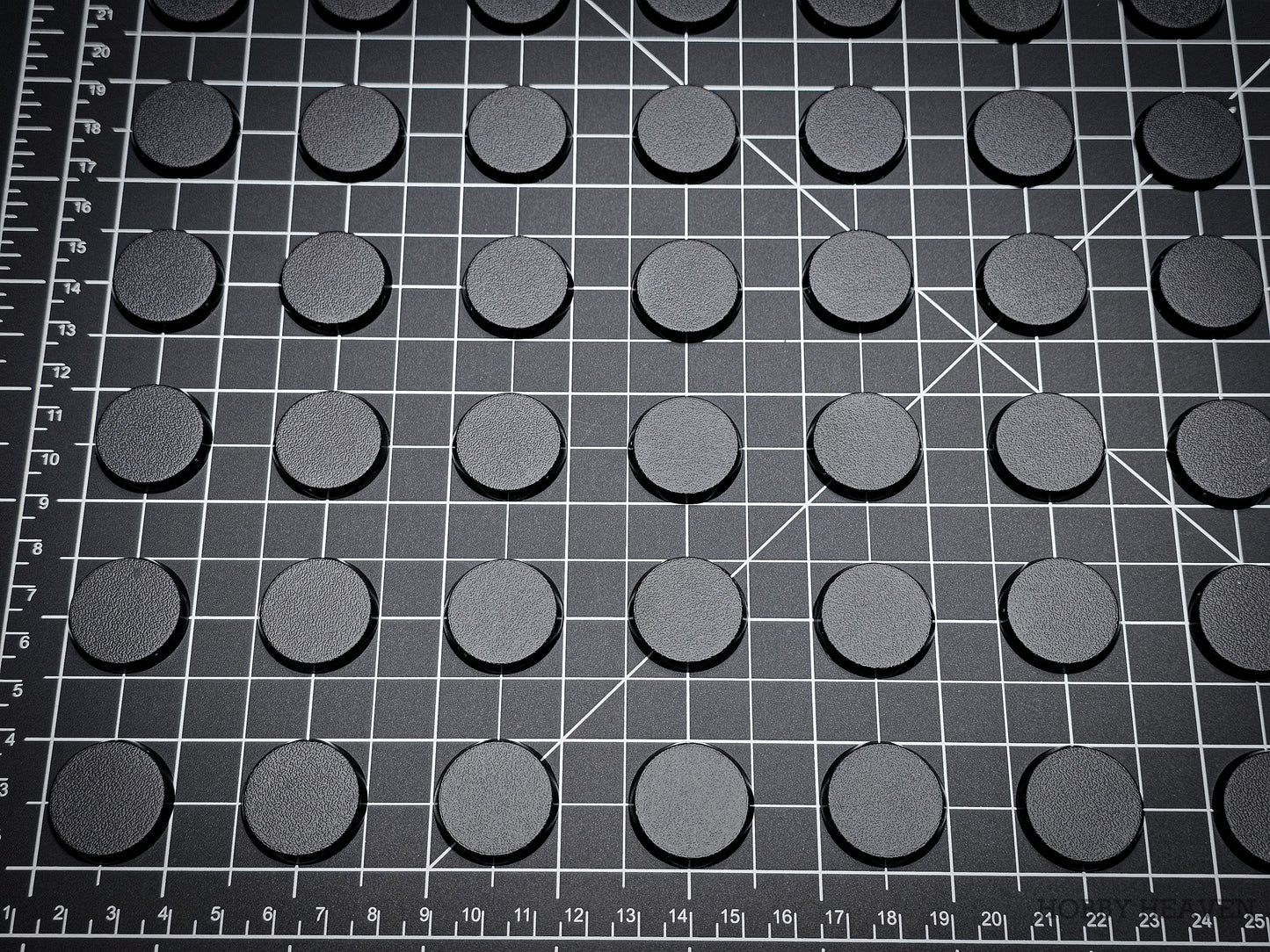25mm Round Plain Plastic Bases