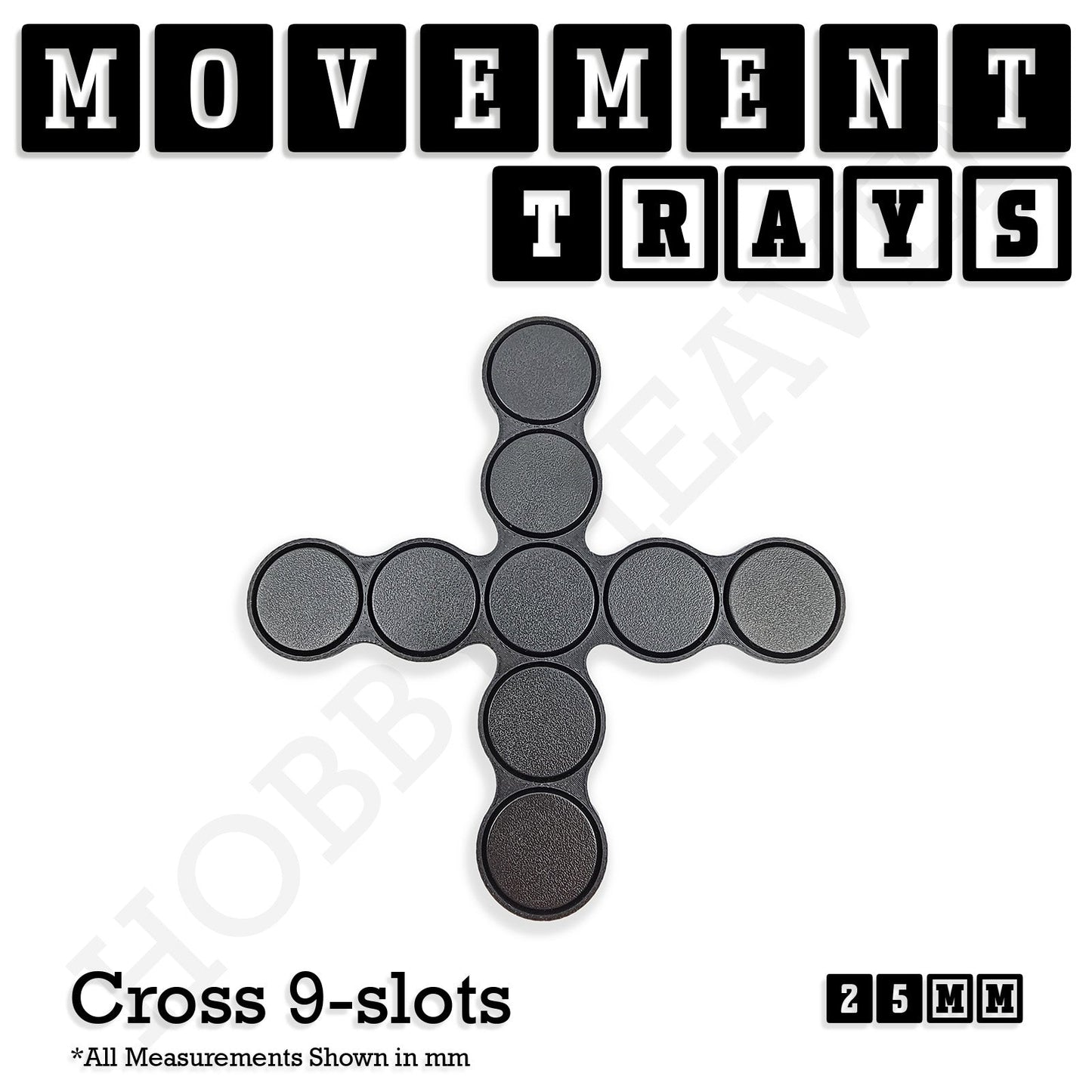 25mm Movement Trays for Tabletop Games | Waargaming | Full Range
