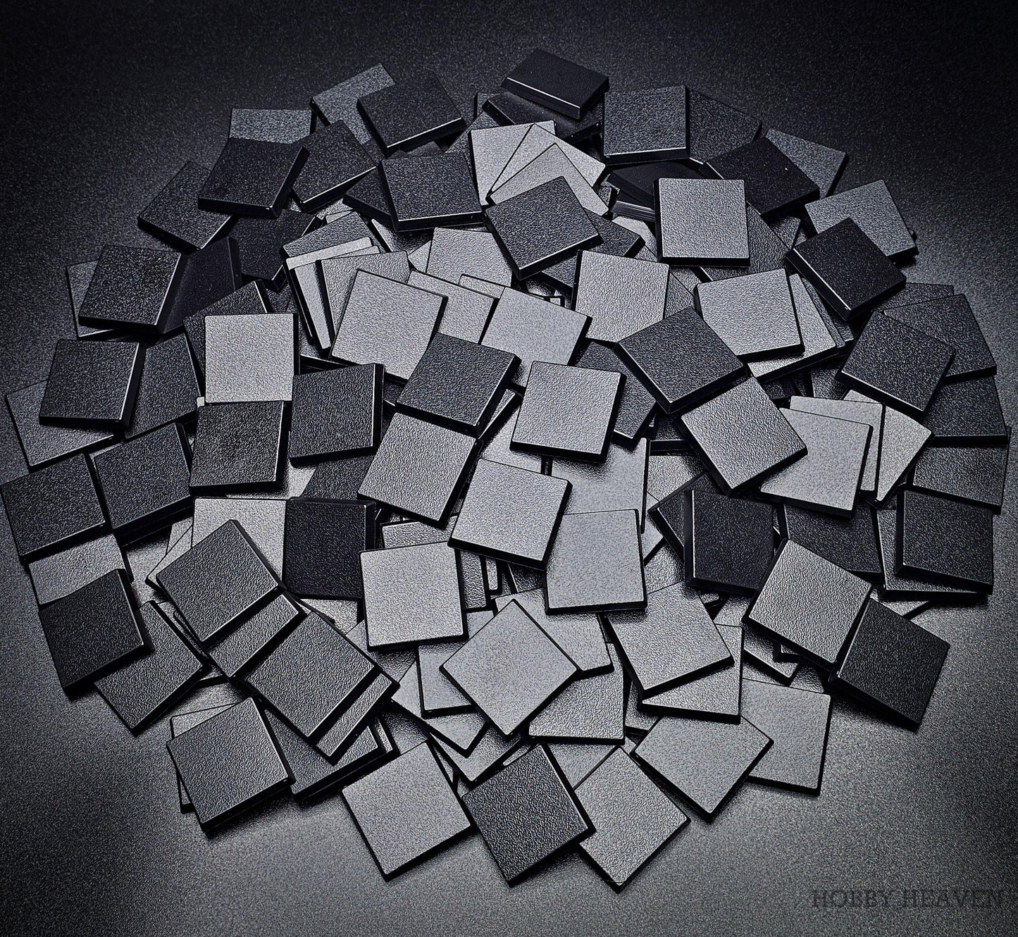 30mm Square Plain Plastic Bases