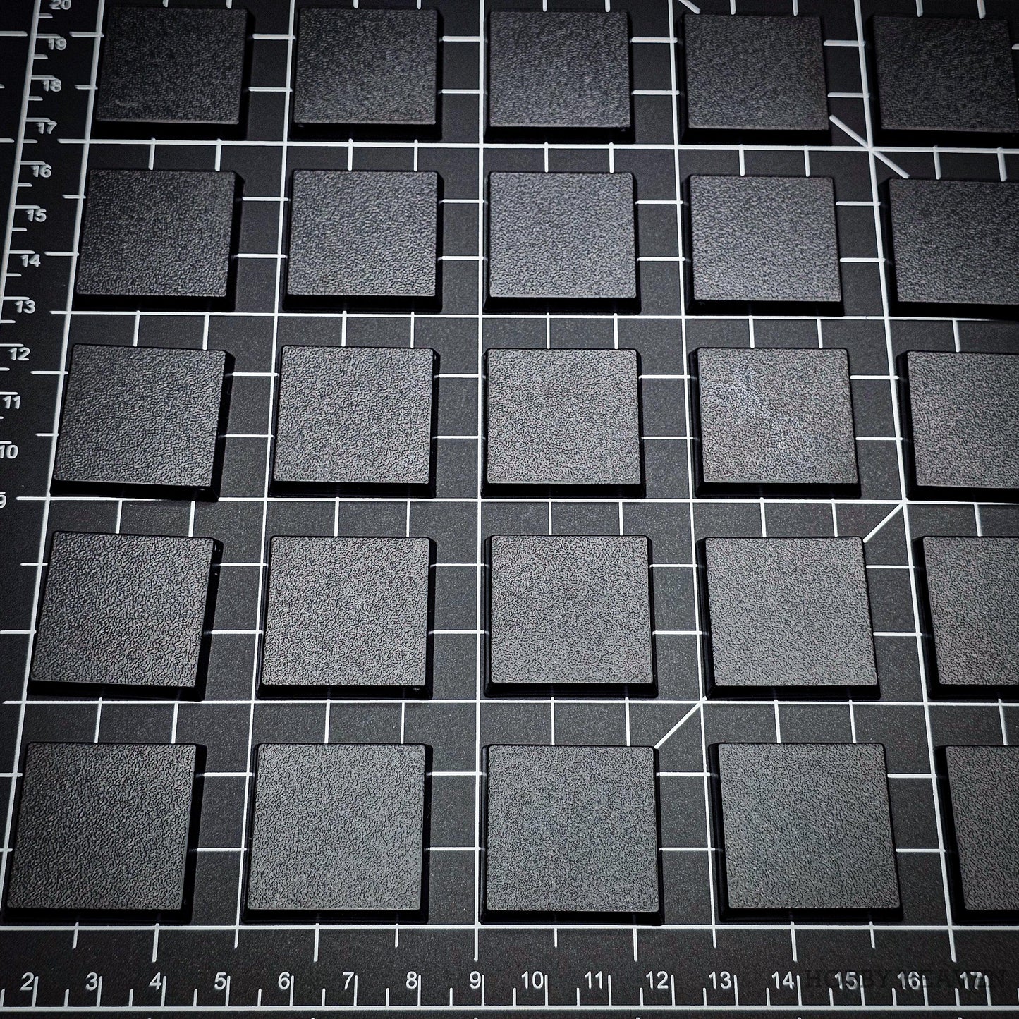 30mm Square Plain Plastic Bases