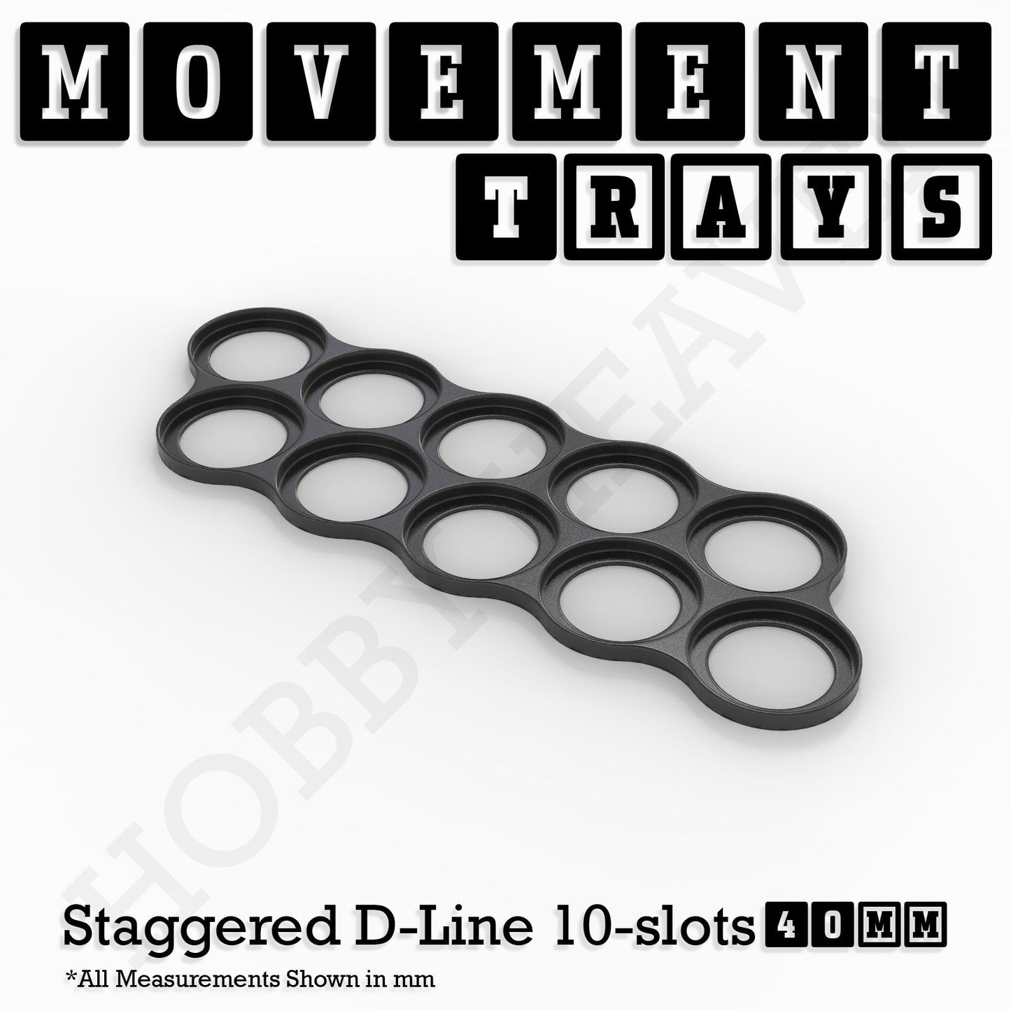 40mm Movement Trays for 28mm Miniatures | Tabletop Wargames Compatible | Full Range