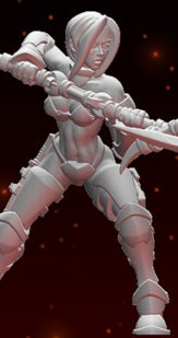 woman female beserkers fantasy warriors with scythes