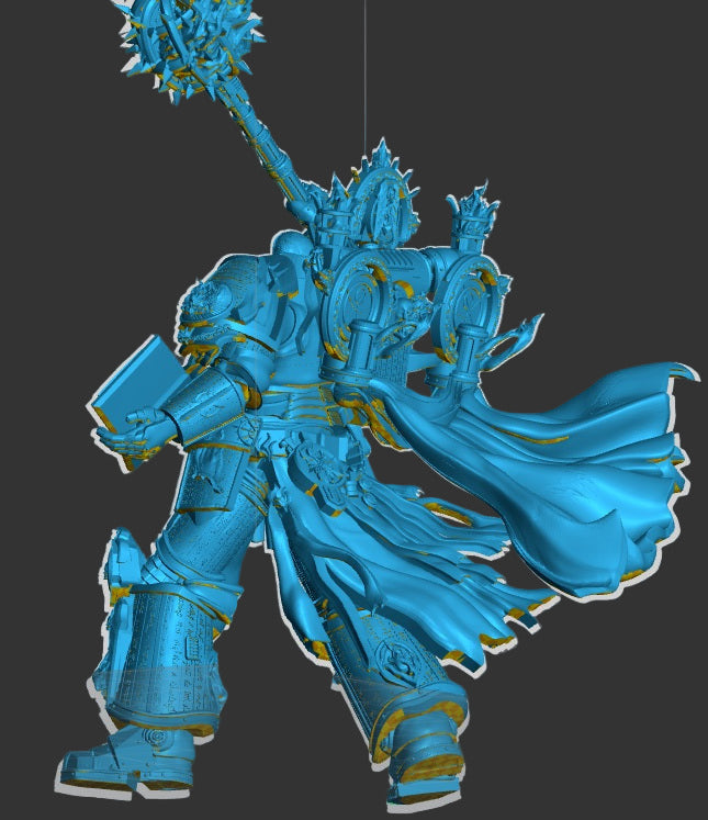 Miniature of Lorgar, primarch of the Word Bearers