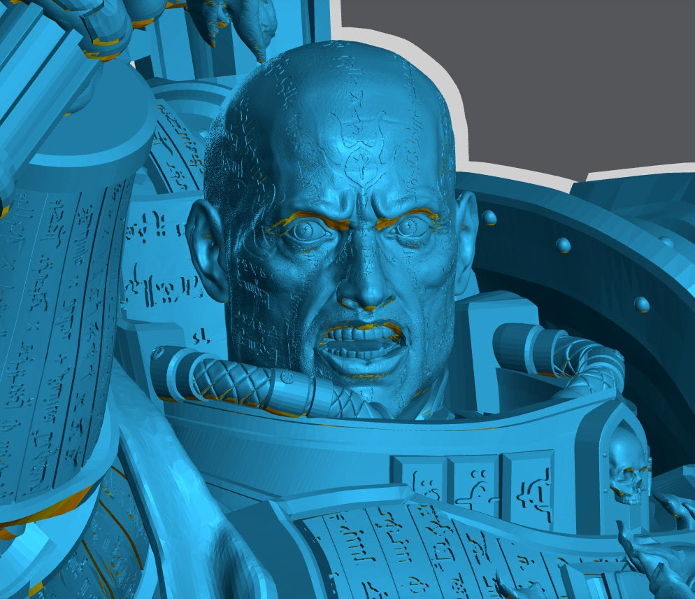 Miniature of Lorgar, primarch of the Word Bearers