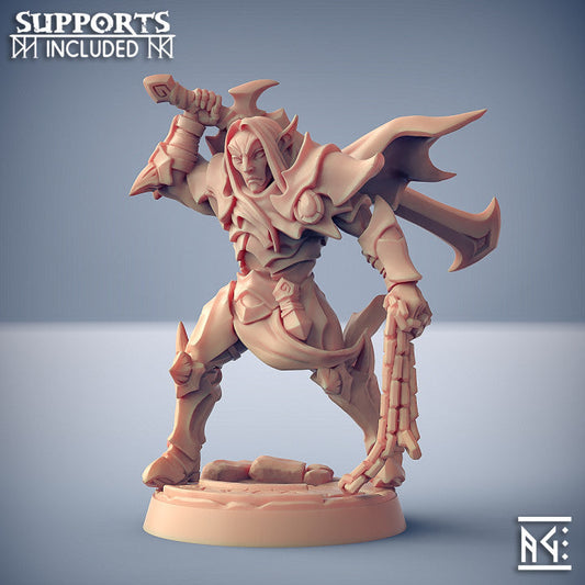 Inquisitor B | Ashen Alfar Inquisitors | Fantasy D&D Miniature | Artisan Guild
