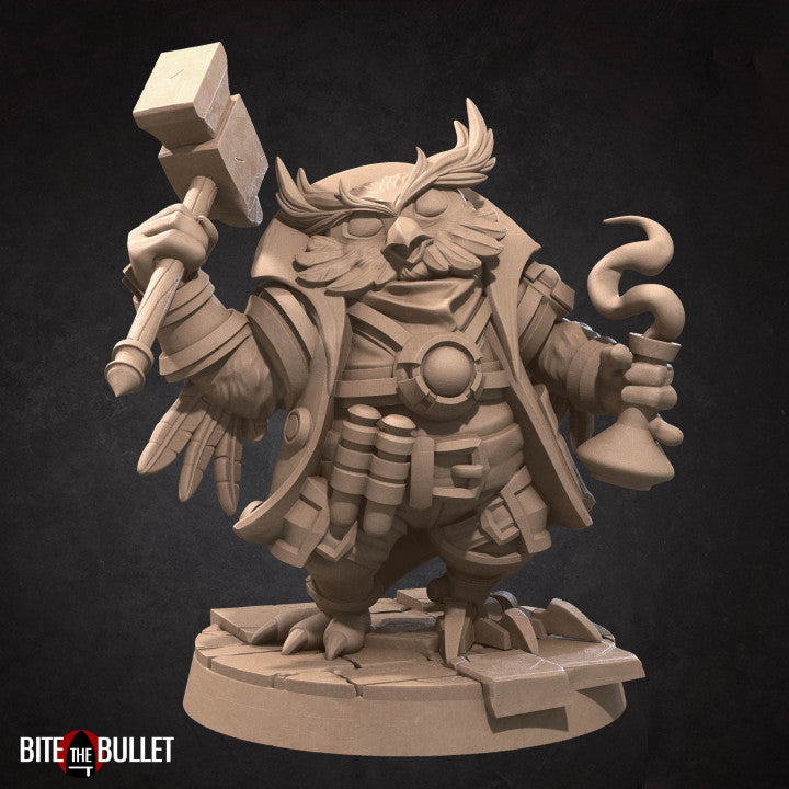 Artificer D | Owlfolk | Fantasy Miniature | Bite the Bullet