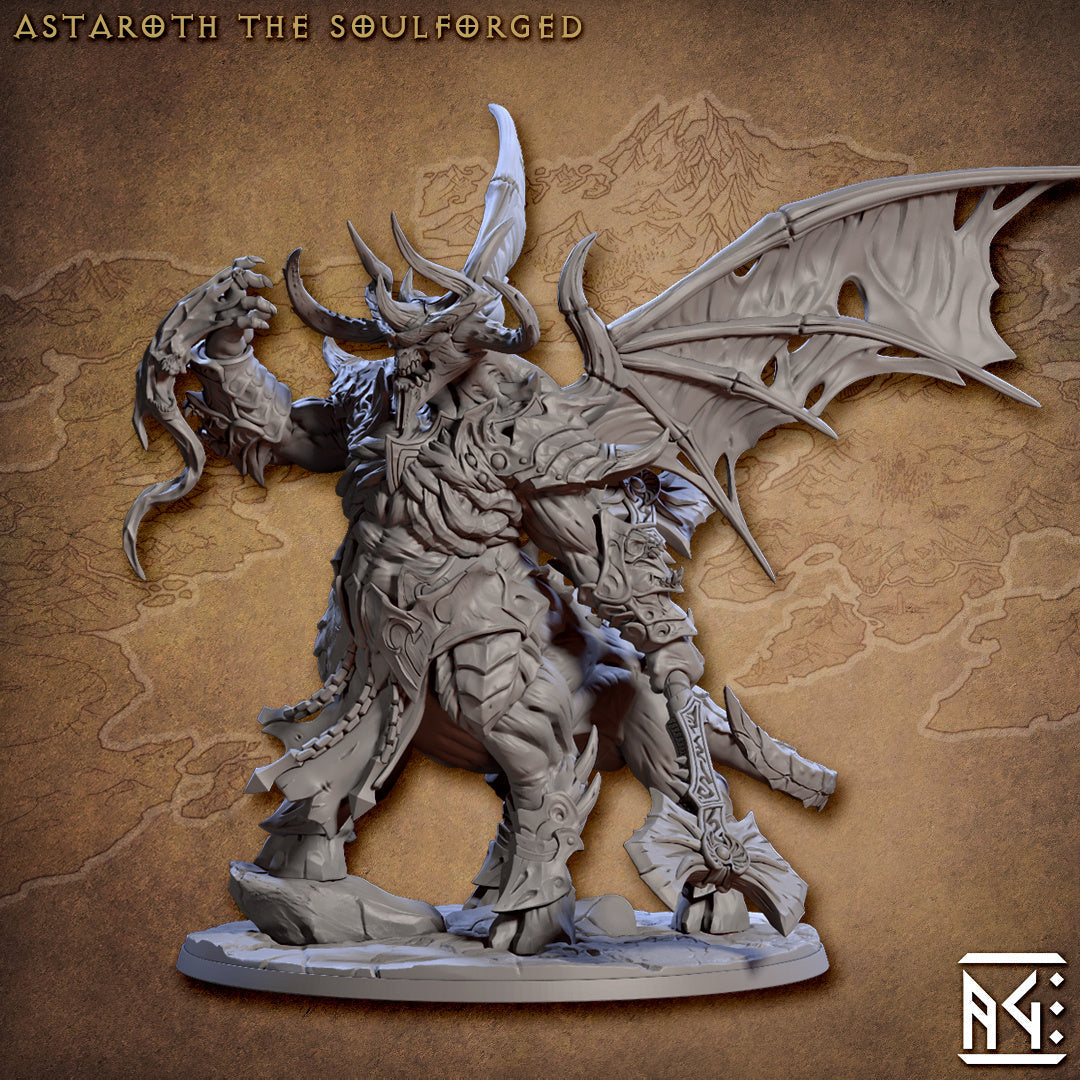 Astaroth the Soulforged | The Demon King's Spawn | Fantasy D&D Miniature | Artisan Guild