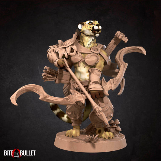 Battle Bard | Tabaxi | Fantasy Miniature | Bite the Bullet