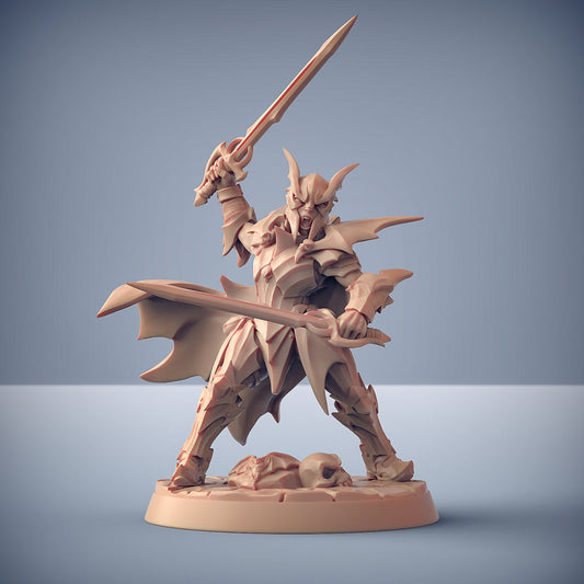 Bloodhunt Knight F w/ Helmet | The Bloodhunt | Fantasy D&D Miniature | Artisan Guild