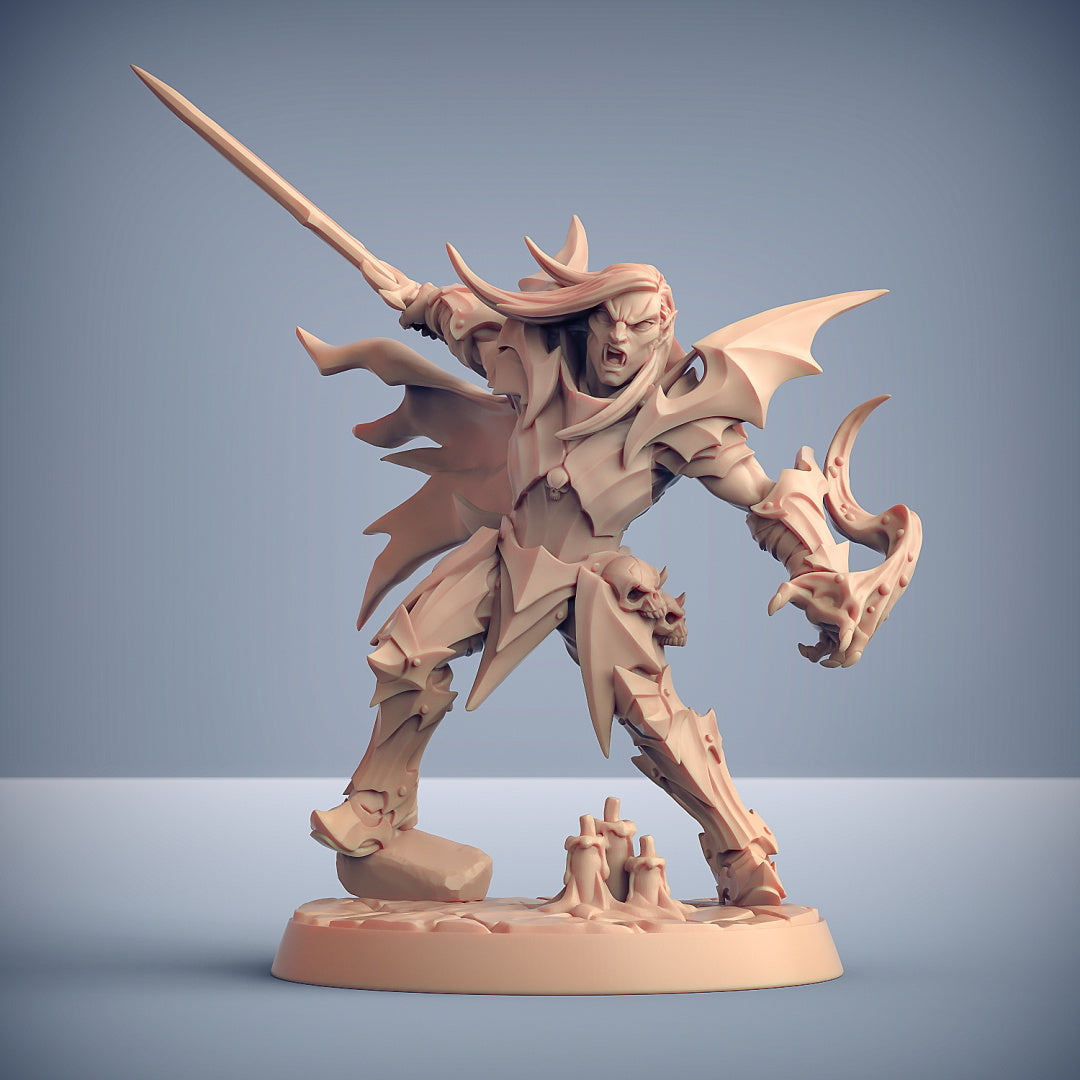 Bloodhunt Vampire Knight Miniatures | The Bloodhunt | Fantasy D&D Miniature | Artisan Guild