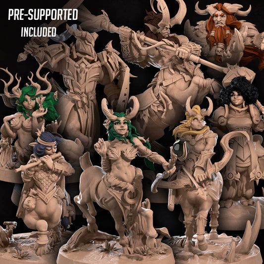 Centaurs Miniatures (Full Set) | Fantasy Miniature | Bite the Bullet