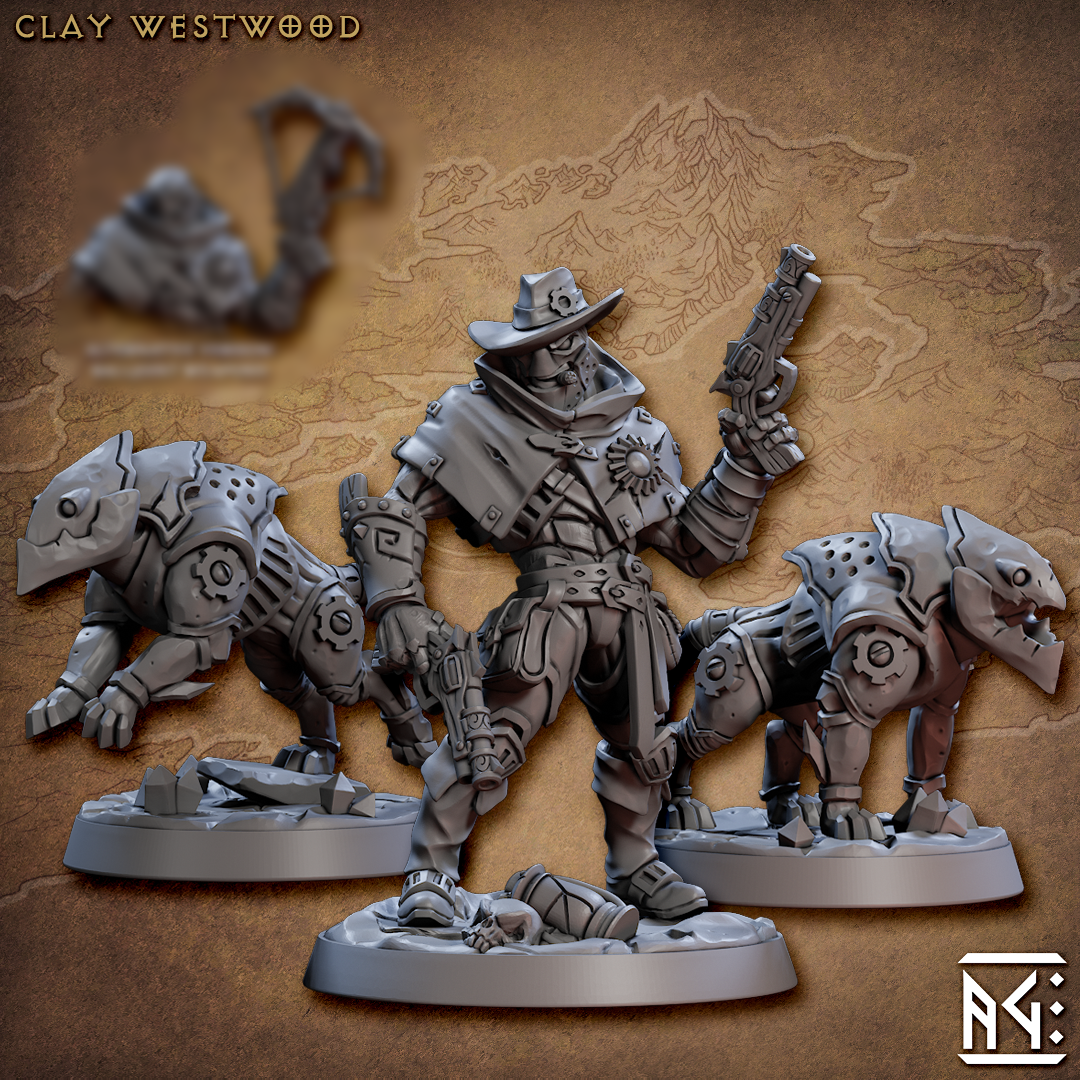 Clay Westwood & Pals | Golem Simulacra | Fantasy D&D Miniature | Artisan Guild