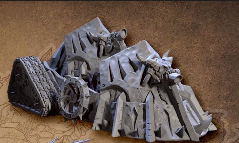 Daemon Siege Machine | The Demon King's Spawn | Fantasy D&D Miniature | Artisan Guild