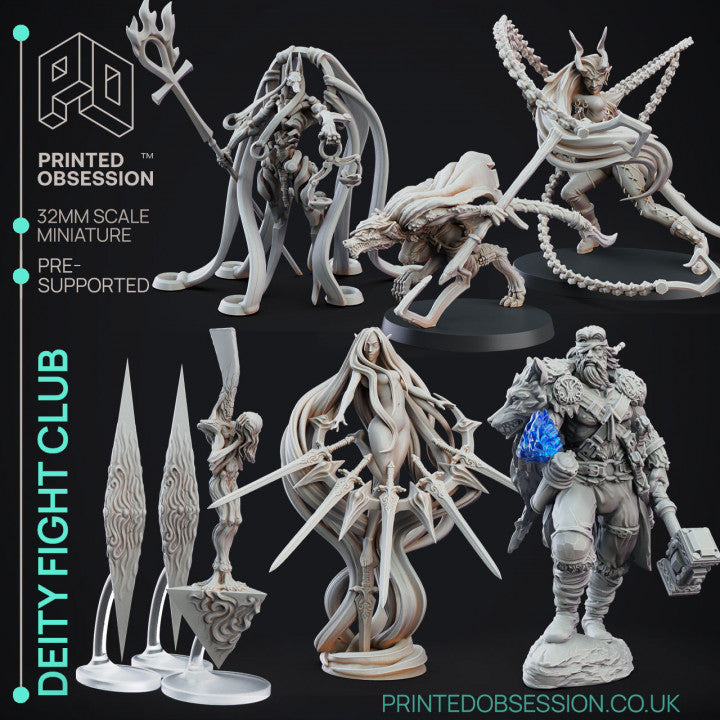 Deity Fight Club Miniatures | Fantasy Miniature | Printed Obsession