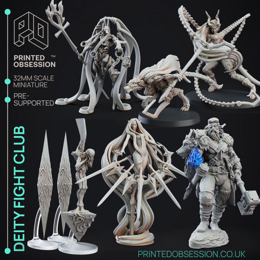 Deity Fight Club Miniatures | Fantasy Miniature | Printed Obsession
