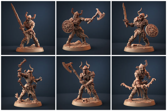 Draugr w/ Helmet Miniatures | Darkness of the Lich Lord | Artisan Guild