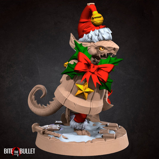 Festive Kobold Warrior | Bullet Town Christmas | Fantasy Miniature | Bite the Bullet