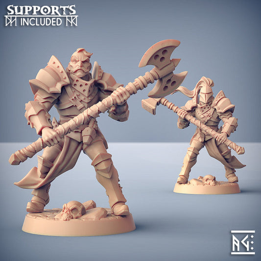 Fighter B | Human Fighters Guild | Fantasy D&D Miniature | Artisan Guild