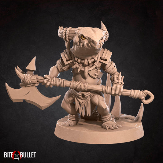 Fighter | Kobolds | Fantasy Miniature | Bite the Bullet