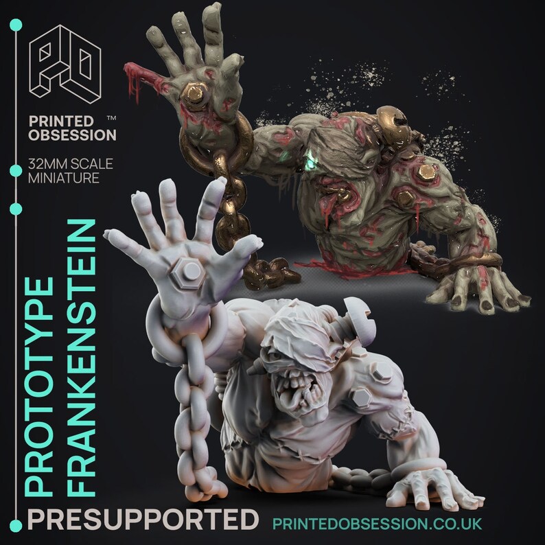 Frankensteins' Monster Miniatures | Fantasy Miniature | Printed Obsession