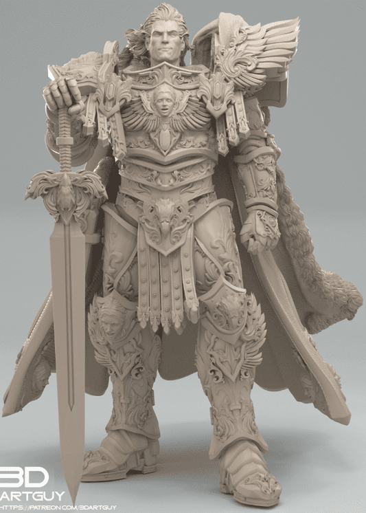 Fulgrim 3d printed resin proxy for Warhammer 40k or Horus Heresy games.